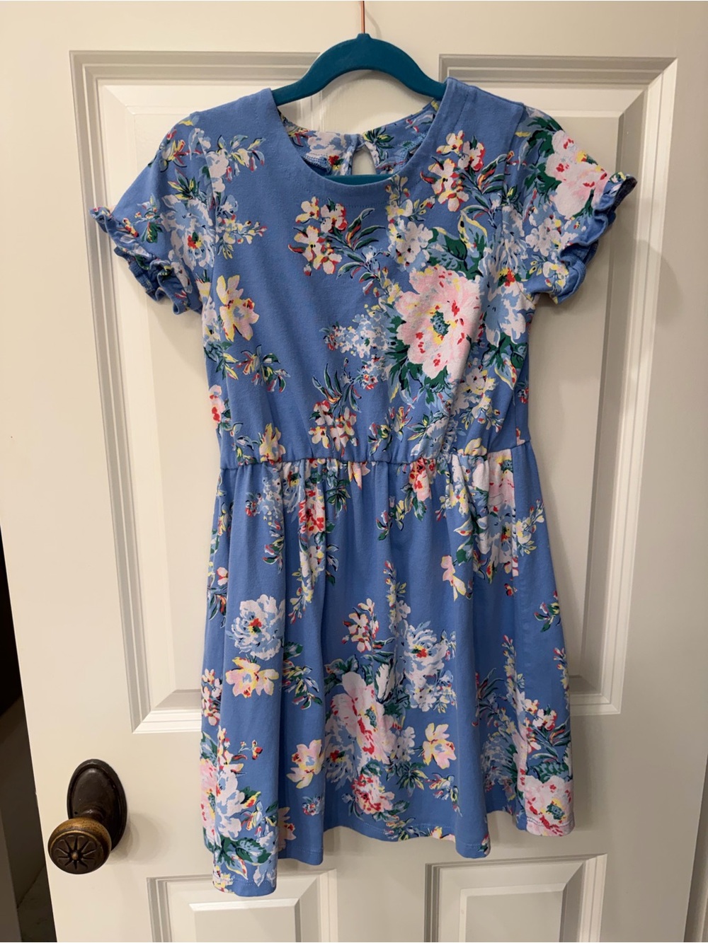 Joules Blue Floral Girls' Dress